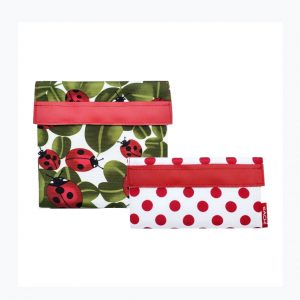 Lady Bug - Sachi Junior Lunch Pockets (2 pack)
